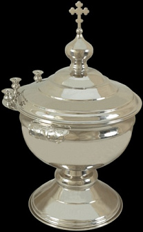 Чаша водосвятная большая никелирование