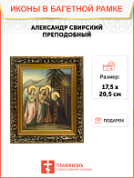 Образ святого Александра Свирского, преподобного, 09А4 Образ святого Александра Свирского, преподобного, 09А4