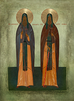 Прпп. Александр Пересвет и Андрей Ослябя (арт. ПО-771)