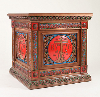 Облачение престола №492 1.0х1.0 тябловый с прорисовкой эмалью Облачение престола №492 1.0х1.0 тябловый с прорисовкой эмалью