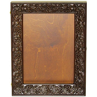 Киот резной из мореного дуба для аналойной иконы Киот резной из мореного дуба для аналойной иконы