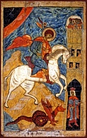 Икона ''Чудо Георгия о змие'' Георгий Победоносец великомученик