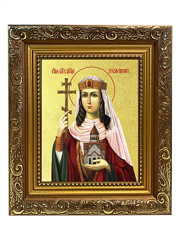 Икона "Тамара", св. блгв. царица, с золочением поталью, 10050-УЛ