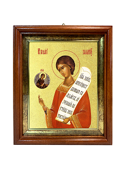 Икона "Роман Сладкопевец", св. прп., с золочением поталью, 09087-УЛ