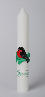 Свеча рождественская диаконская с налепкой