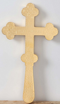 Крест водосвятный №2-1 г / пл золочение