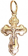 Крест православный из золота из коллекции "Православие" 1,18 грамм