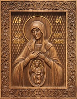 Икона резная Божией Матери "В родах Помощница"