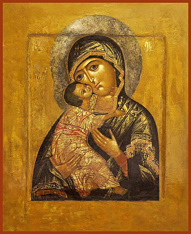 Икона Владимирская икона Божией Матери Икона Владимирская икона Божией Матери