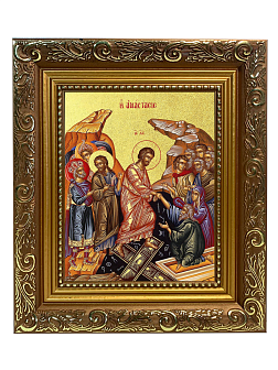 Икона "Воскресения Христова" с золочением поталью, 05005-УЛ