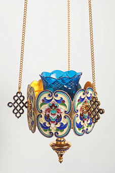 Лампада филигранная №25 эмаль / золочение Лампада филигранная №25 эмаль / золочение