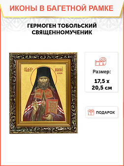 Образ святого Гермогена, священномученика и епископа Тобольского и Сибирского, 09Г3