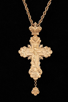 Крест наперсный №  50 литьевое распятие /золочение/