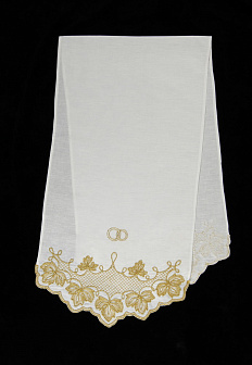 Рушник венчальный вышивка шнуром №5