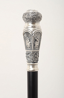 Посох №14 разборный серебро чеканка (УИН)