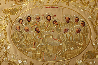 Воздух глазет вышивка а/м 5 л.потир живописные лики