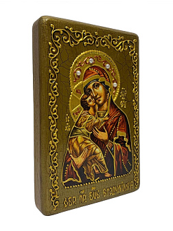 Икона Владимирская Божия Матерь ручная работа