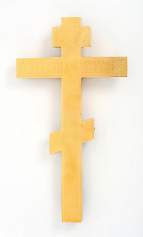 Крест напрестольный № 2 филигрань,эмаль,роспись,литьевое распятие /золочение/