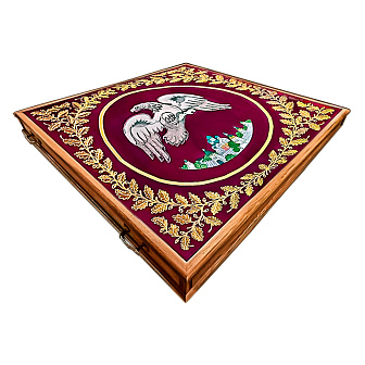 Подиум-кафедра 1.5х1.5 с ручками и орлецом