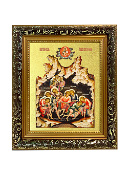 Икона "Семь Ефесских отроков" с золочением поталью, 08СВ6-УЛ Икона "Семь Ефесских отроков" с золочением поталью, 08СВ6-УЛ