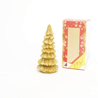 Свеча формовая Рождественская Ель, ВОСК