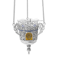 Лампада подвесная №41 литье, эмаль / серебрение, золочение