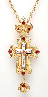 Крест наперсный №1 / золочение / серебро (УИН)