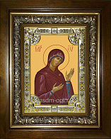 Икона освященная Деисусная Божия Матерь в деревянном киоте