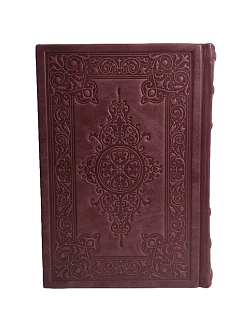 Подарочный набор книг в кожаном переплете: Библия 03.10 и Новый Завет 07.01 бордовый