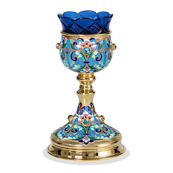 Лампада напрестольная №5 эмаль / золочение Лампада напрестольная №5 эмаль / золочение