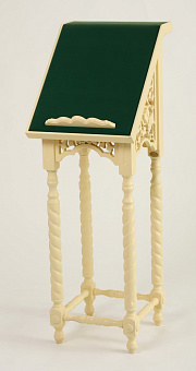 Аналой с витыми ножками и резными вставками белый Аналой с витыми ножками и резными вставками белый