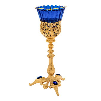 Лампада настольная с литым основанием золочение Лампада настольная с литым основанием золочение