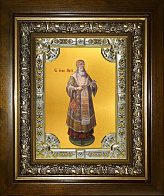 Икона Иона Митрополит Московский в деревянном киоте