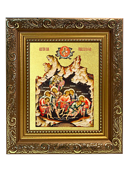 Икона "Семь Ефесских отроков" с золочением поталью, 08СВ6-УЛ Икона "Семь Ефесских отроков" с золочением поталью, 08СВ6-УЛ