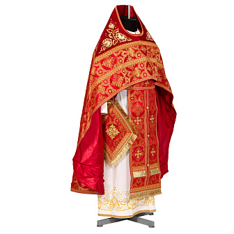 Облачение иерейское №09 парча вышивка оплечья 100%
