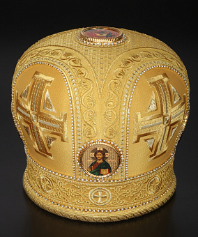 Митра №074 глазет вышивка а/м фоторамки стр.дор. в футляре