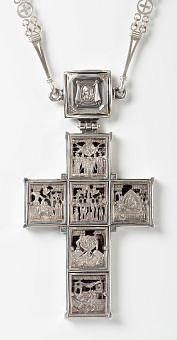 Крест наперсный №1552 / серебрение