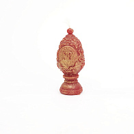 Свеча формовая Пасхальное Яйцо ХВ, КРАСНАЯ Свеча формовая Пасхальное Яйцо ХВ, КРАСНАЯ