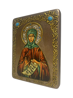 Икона ''Светлана мученица'' ручной работы из дуба