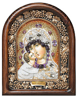 Икона ручной работы ''Пресвятая Богоматерь Владимирская''