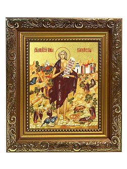 Икона "Мария Египетская", св. прп., с золочением поталью, 10037-УЛ