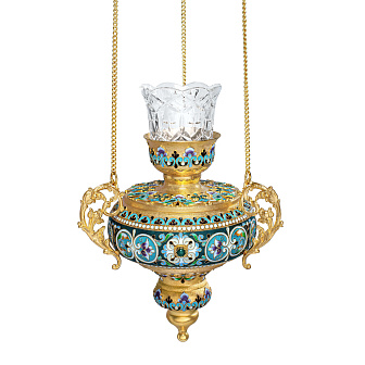 Лампада филигранная №12 эмаль / золочение