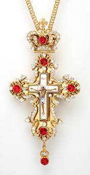 Крест наперсный №21 / золочение / серебрo (УИН)
