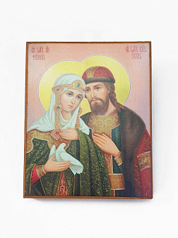 Икона под старину Петр и Феврония