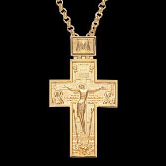 Крест наперсный №46 / золочение