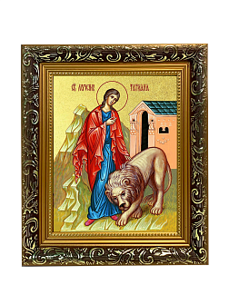 Икона "Татьяна", св. мц., с золочением поталью, 10052-УЛ