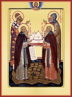 Икона Святитель Филипп, Герман, Зосима и Савватий Соловецкие