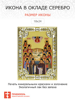 Икона Оптинские старцы