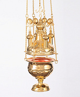 Кадило архиерейское пятиглавое золочение чеканка