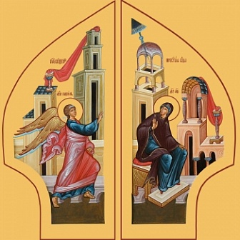 Икона Благовещение Пресвятой Богородицы, иконы на Царские Врата